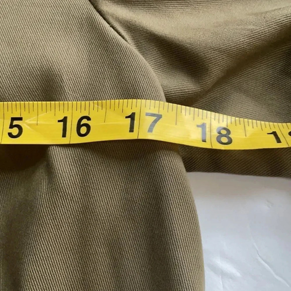 Talbots olive green lace up midi dress, 3/4 sleeves. NWT women’s size 4 - Picture 6 of 11